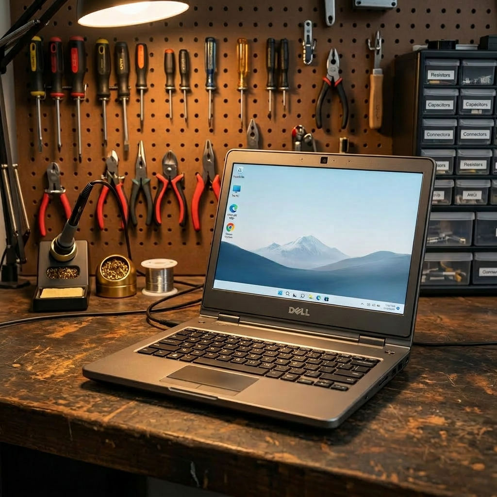 PC portable Dell — Écran remplacé — après