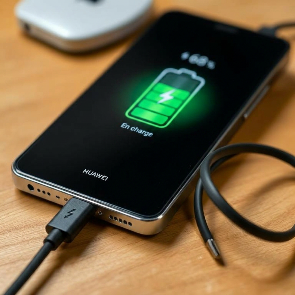 Huawei — Connecteur de charge — après