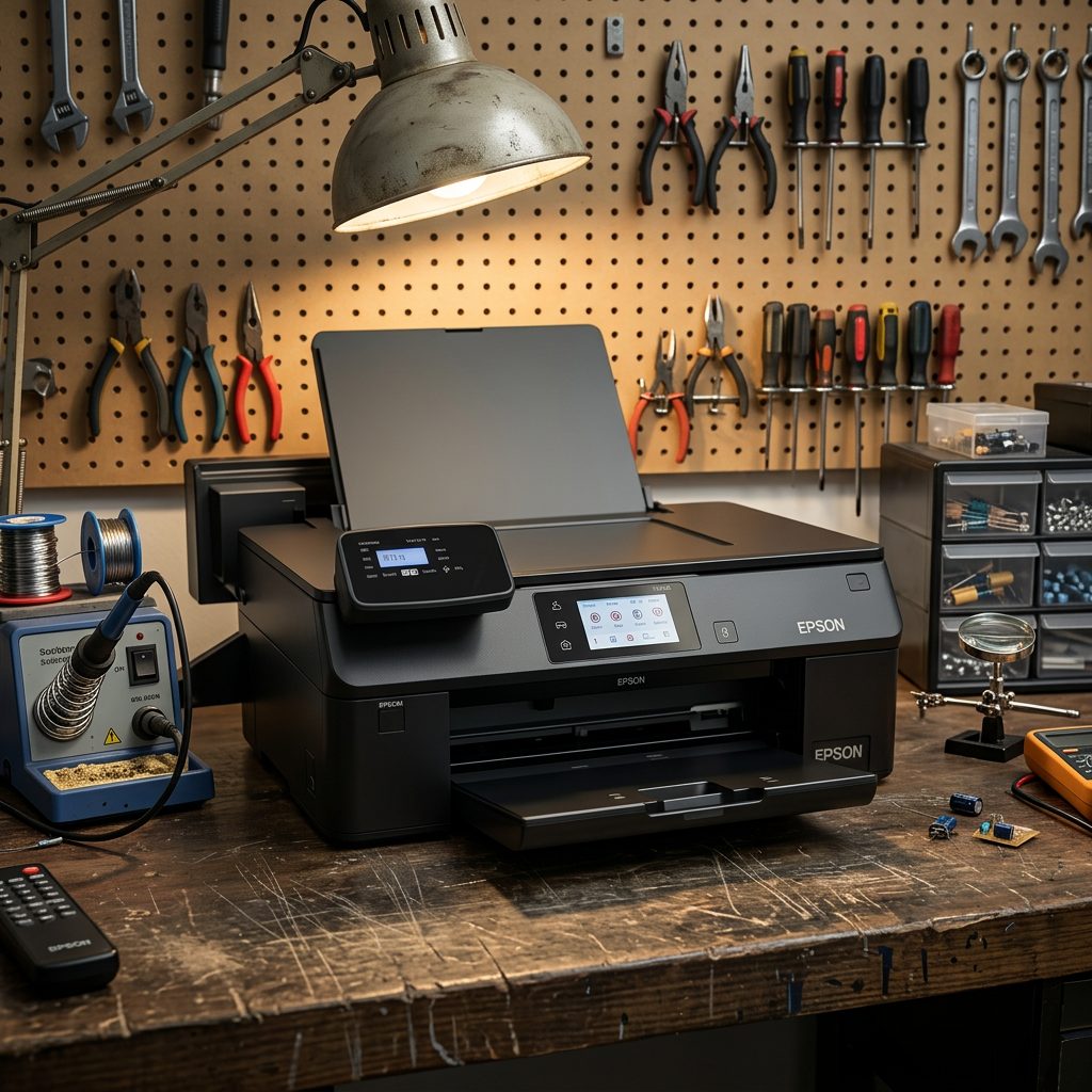 Imprimante Epson — Écran et nettoyage — après