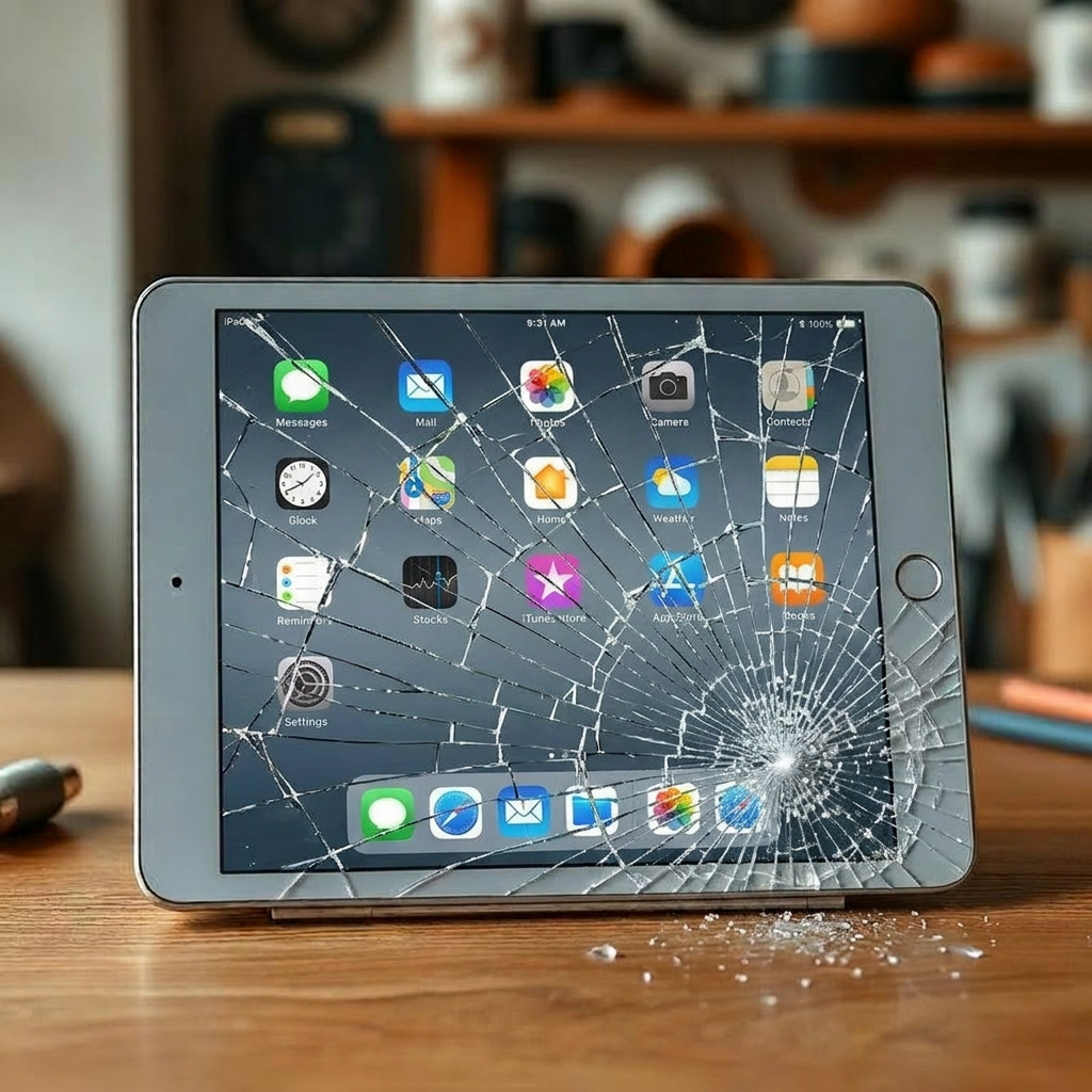 iPad gris — Vitre neuve — avant